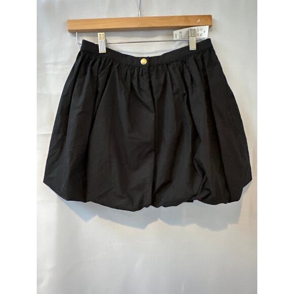 J Crew Black Bubble Hem Miniskirt Size 0 - Picture 1 of 6